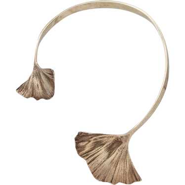 Paul Oudet 1970 Prototype Gingko Cuff Necklace In… - image 1