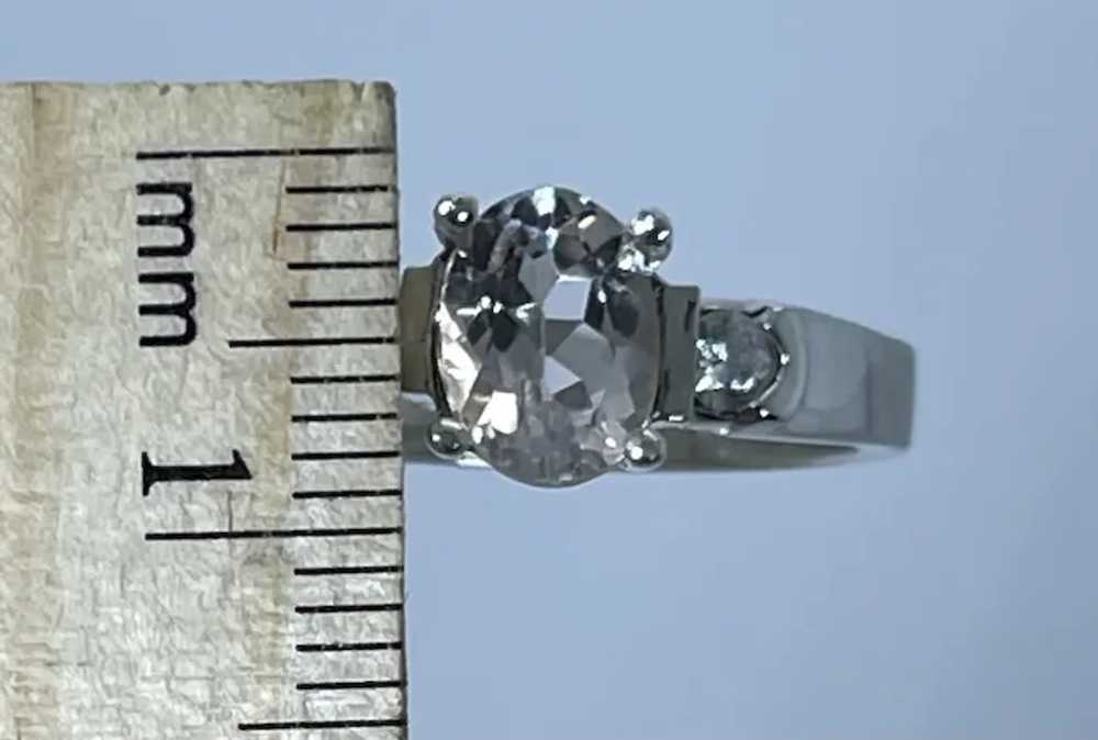 14k Morganite & Diamonds  Ring, free resize - image 7