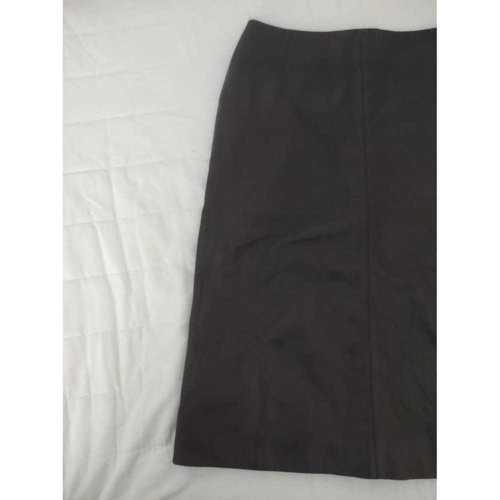 Celine Leather mid-length skirt - image 6