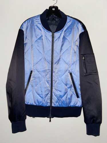 Neil Barrett colour-block puffer jacket - Black