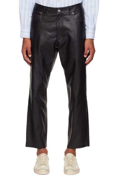 Gucci Gucci Black Shiny Leather Pants - image 1