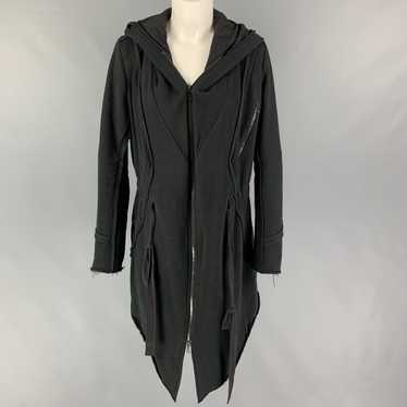 Other Black Cotton Blend Zip Up Snaps Coat - image 1