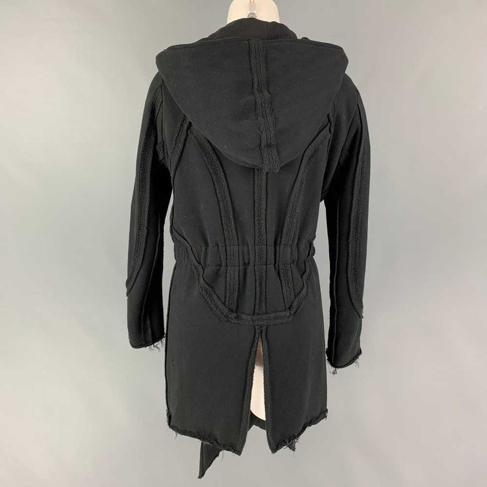 Other Black Cotton Blend Zip Up Snaps Coat - image 4