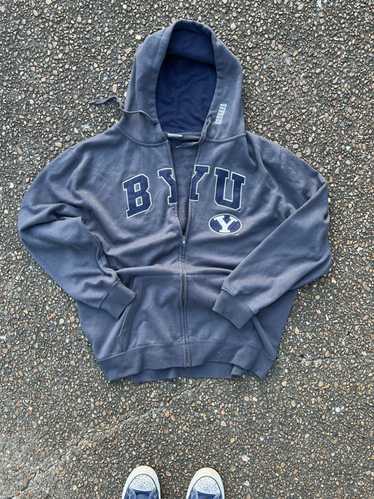 Collegiate × Vintage y2k byu cougars zip up hoodie