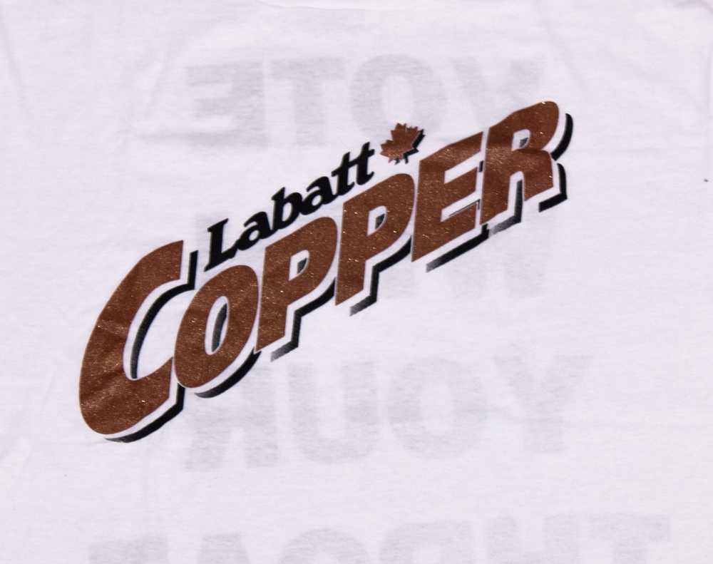 Hanes × Vintage Vintage 1990s Hanes Labatt Copper… - image 2