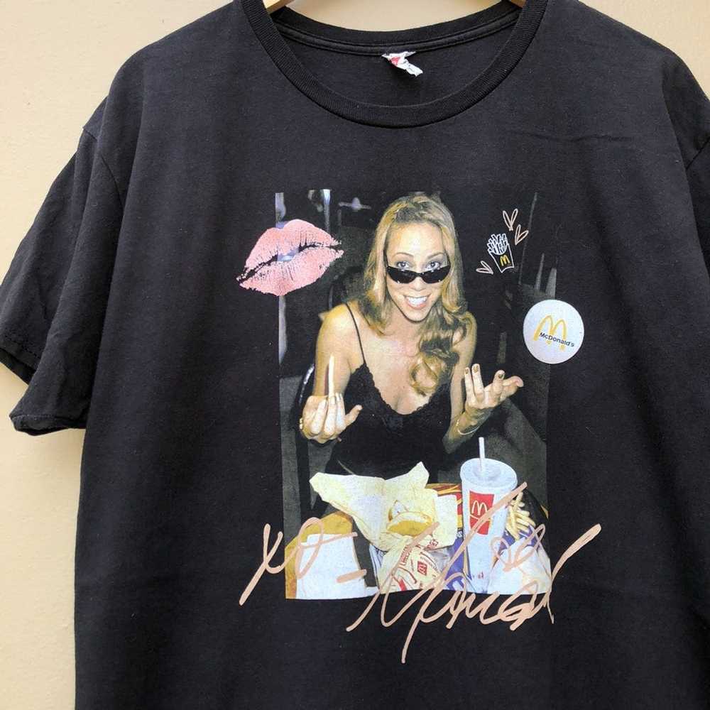 Streetwear × Vintage Mariah carey mcdonalds tee - image 2