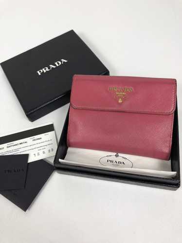 Prada Prada saffiano metal bifold wallet