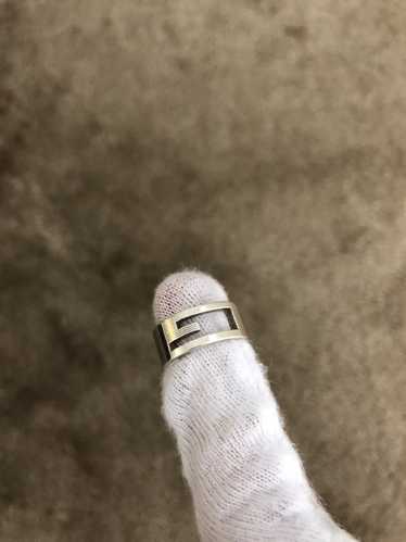 Gucci Sterling Silver Open GG Ring - Size 8 1/4 (SHF-6CMwNf) – LuxeDH