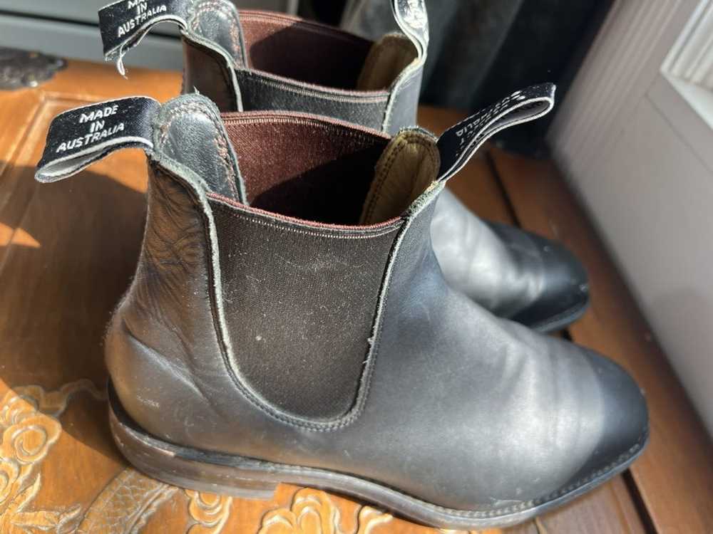 Rm Williams Womens Black Slip On Boots Size Uk 4 || AUS 6.5 G