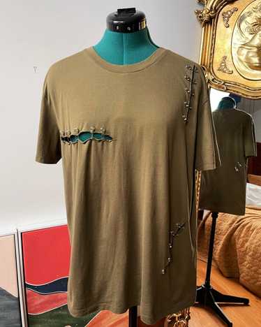 The Kooples The Kooples Safety Pin Green Tee Top