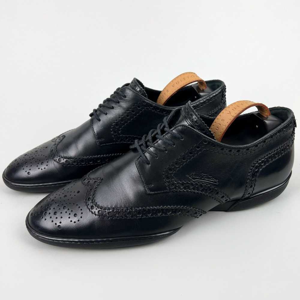 LOUIS VUITTON PARIS oxford Cap toe Brogue Shoes N1 0095 Men's U.S