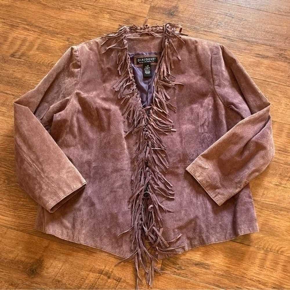 Other Dialogue Leather Jacket Coat Western Cowgir… - image 1