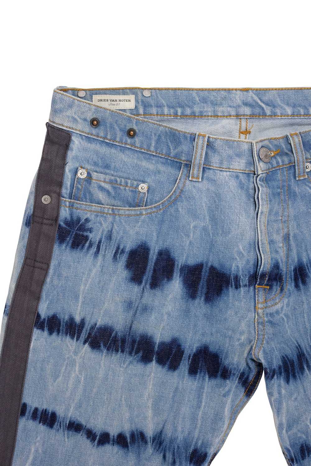 Dries Van Noten FW14 Runway Tie Dye Jeans - image 3