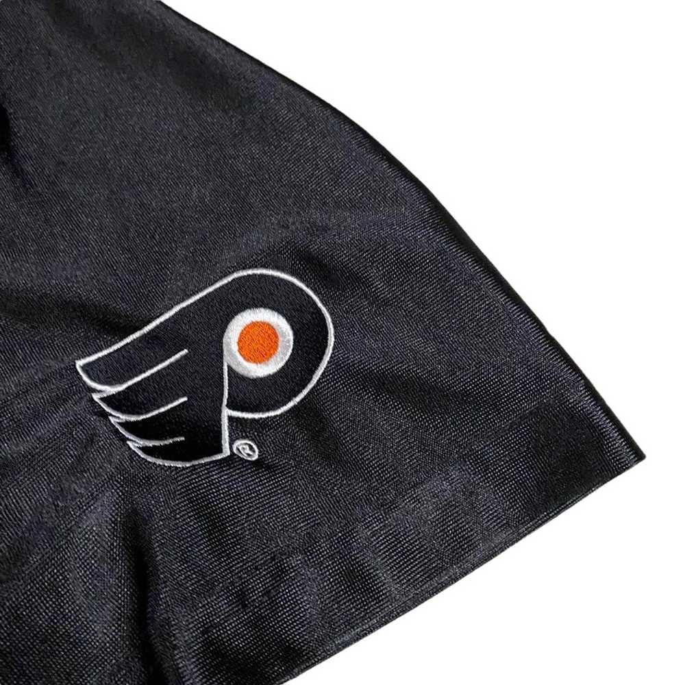 Philadelphia Flyers Lee Sports Black with Orange Arm Patches Sweatshirt  Size L