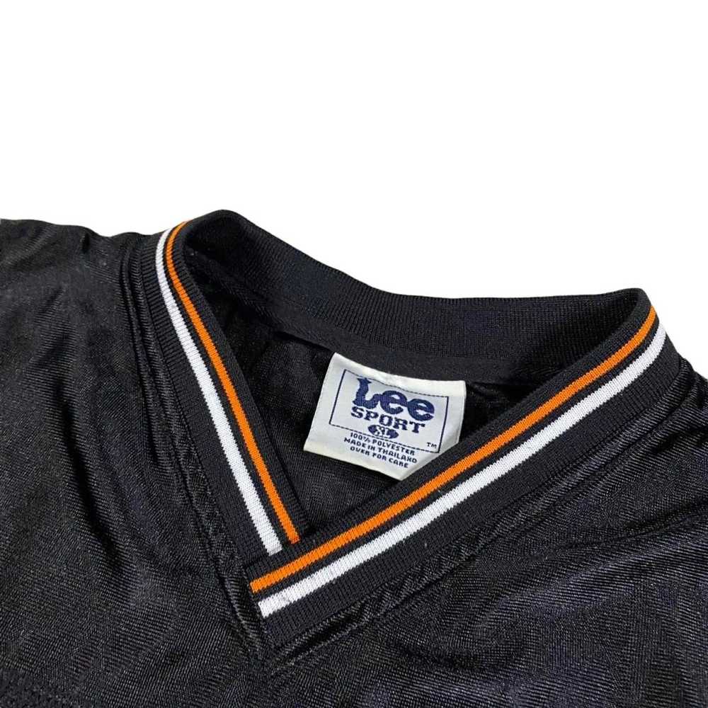 Philadelphia Flyers Lee Sports Black with Orange Arm Patches Sweatshirt  Size L