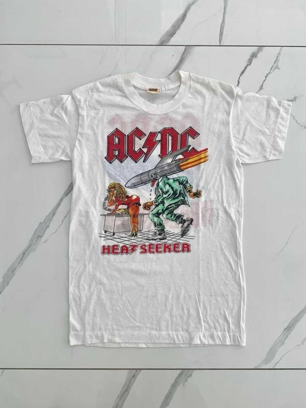 Ac/Dc × Screen Stars VINTAGE ACDC 1988 Heat Seeke… - image 1