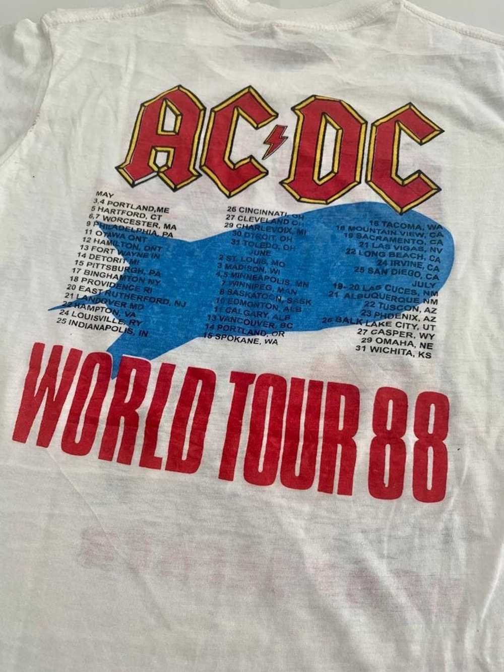 Ac/Dc × Screen Stars VINTAGE ACDC 1988 Heat Seeke… - image 3