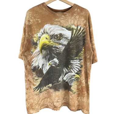 Vintage Vintage 90’s Eagle Nature Tie dye shirt - image 1