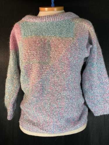 Vintage 1980’s Haiku silk deep V back sweater. M. 