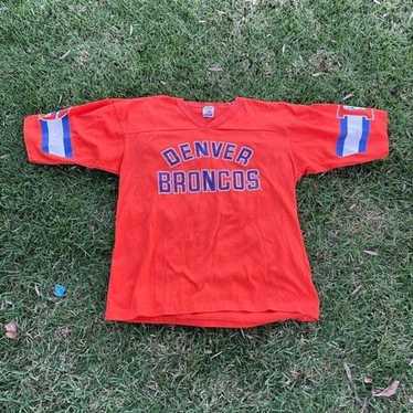 Vintage Denver Broncos Majestic Baseball Crossover Jersey Stitched XL Made  USA