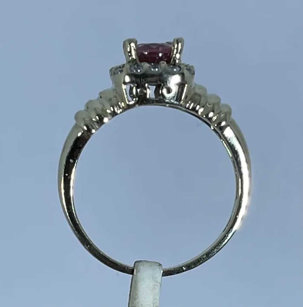 14k Pink Tourmaline & Diamonds Ring, free resize - image 7
