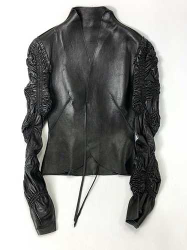 1987 Jean-Claude Jitrois Lesage 3D Floral Leather Jacket – Shrimpton Couture