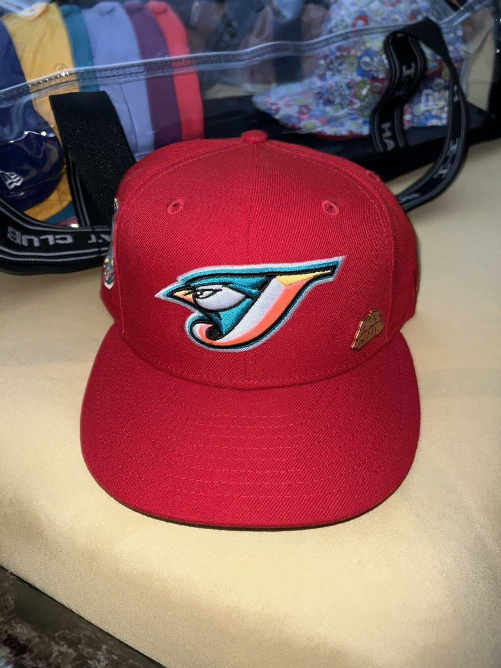 New Era Miami Dolphins Super Bowl XVII Pink Bottom UV Fitted Hat Club