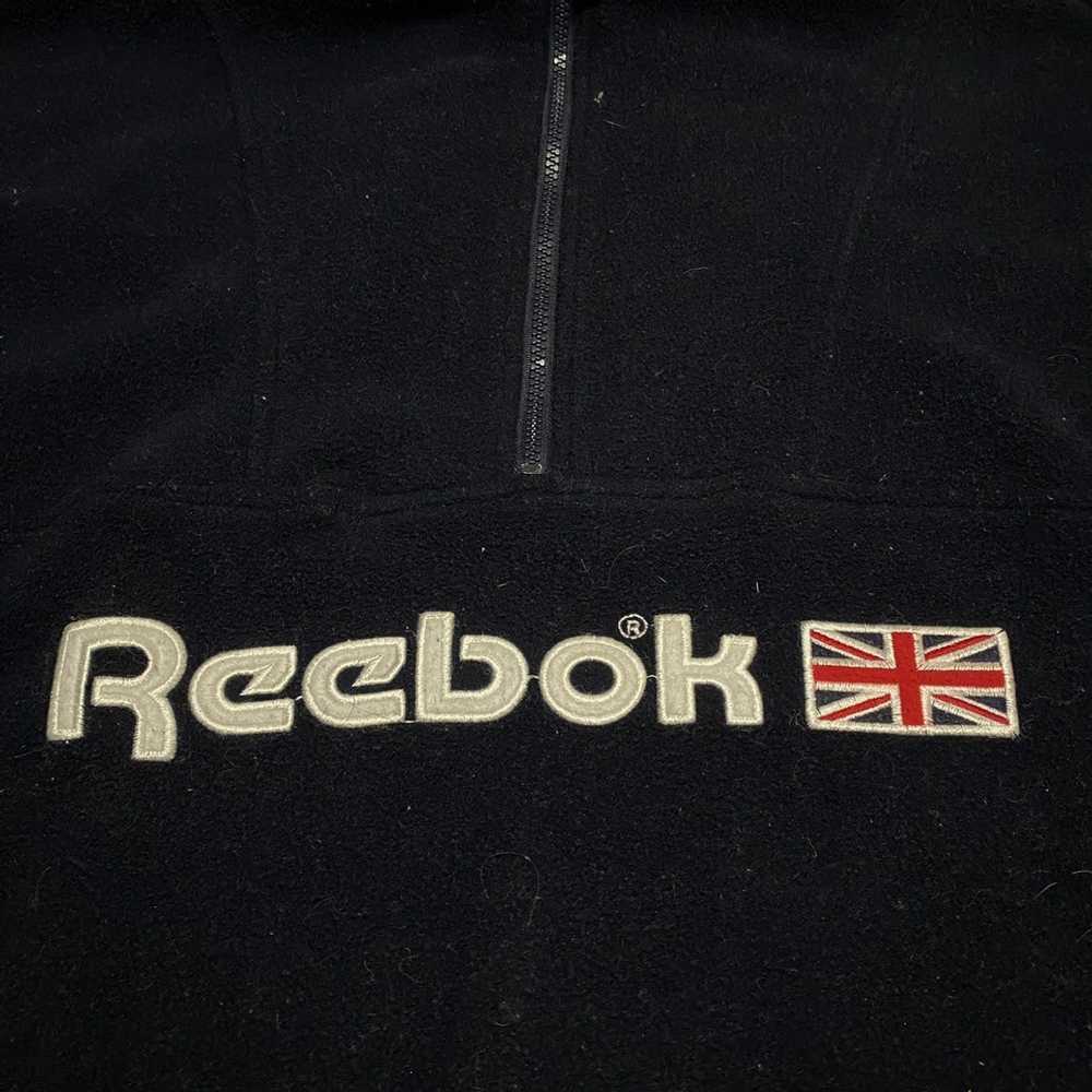 Reebok × Vintage Vintage x 90s Reebok Navy Anorak… - image 2