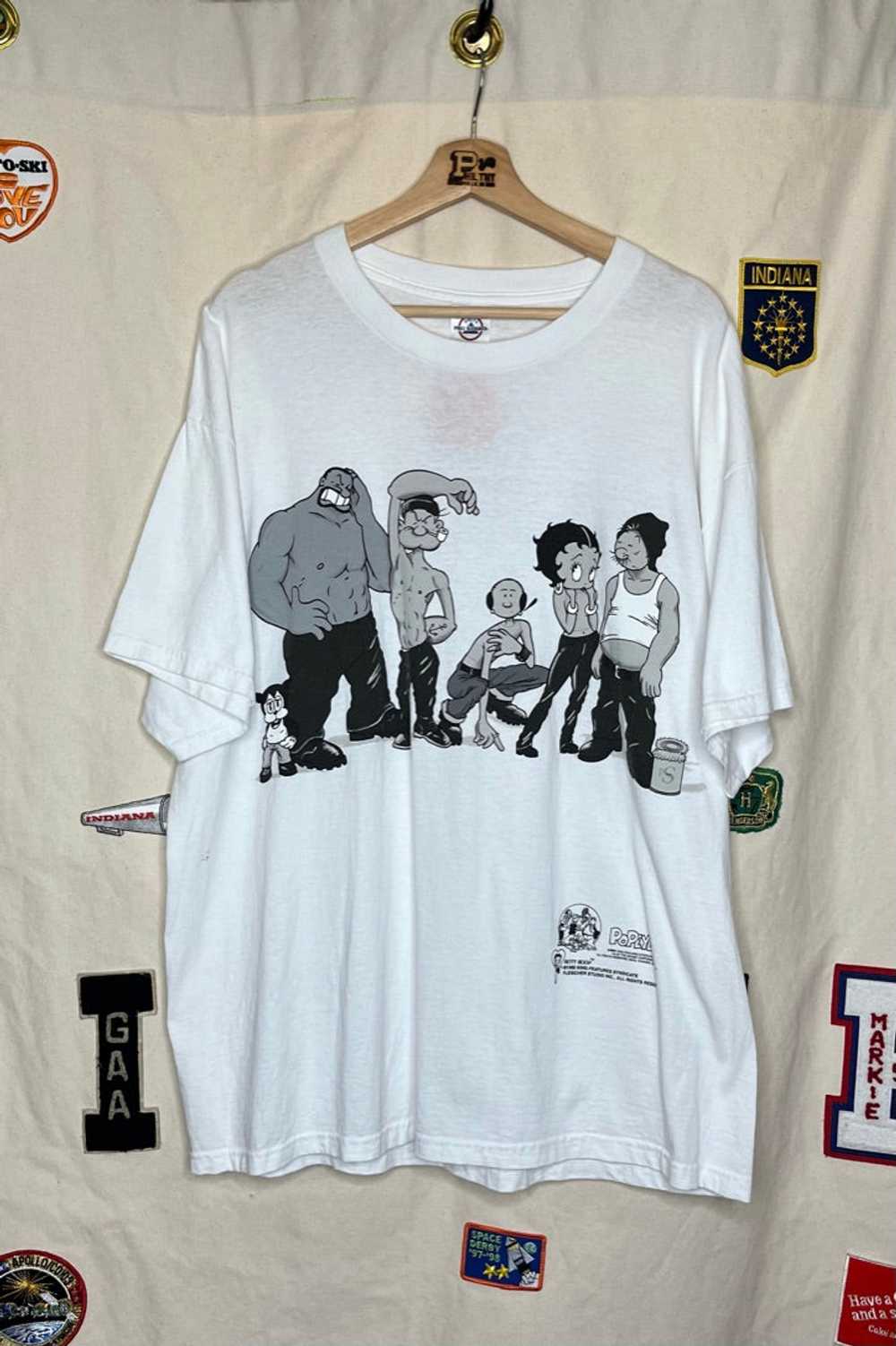 1995 Popeye Betty Boop T-Shirt: XL - image 1