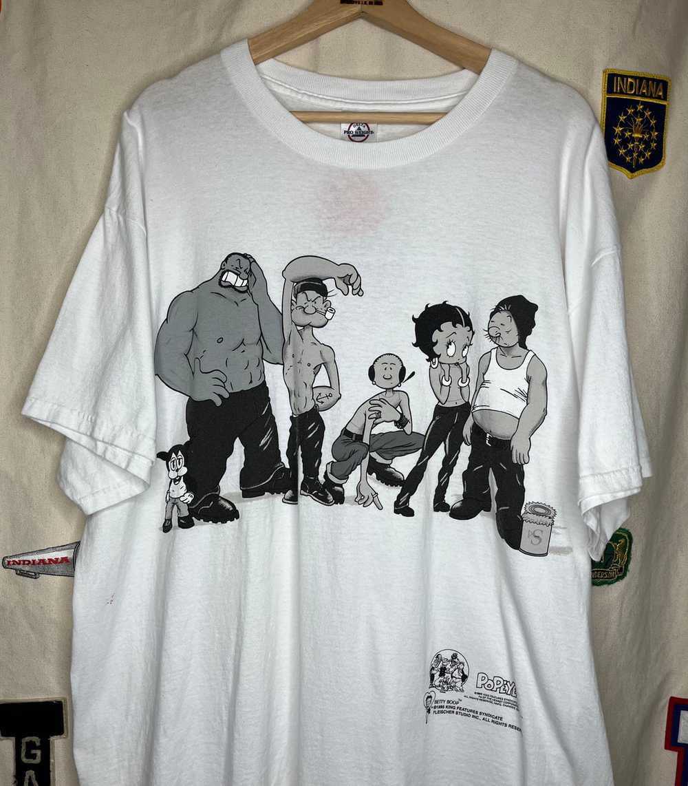 1995 Popeye Betty Boop T-Shirt: XL - image 4