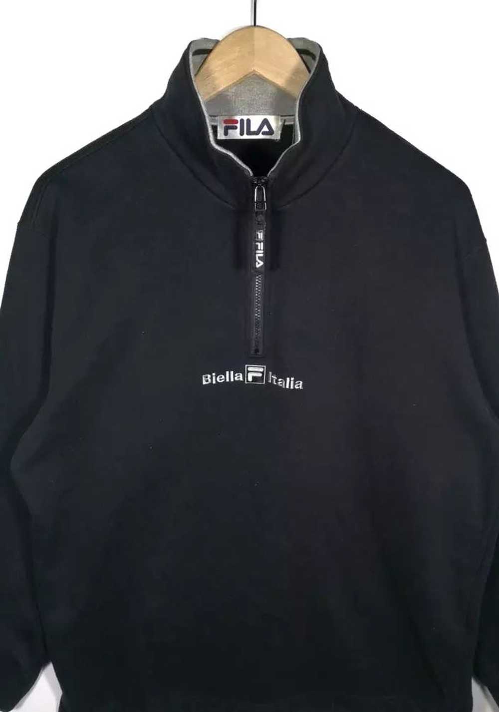 Fila × Vintage vintage Fila Sweatshirt Half Zippe… - image 3