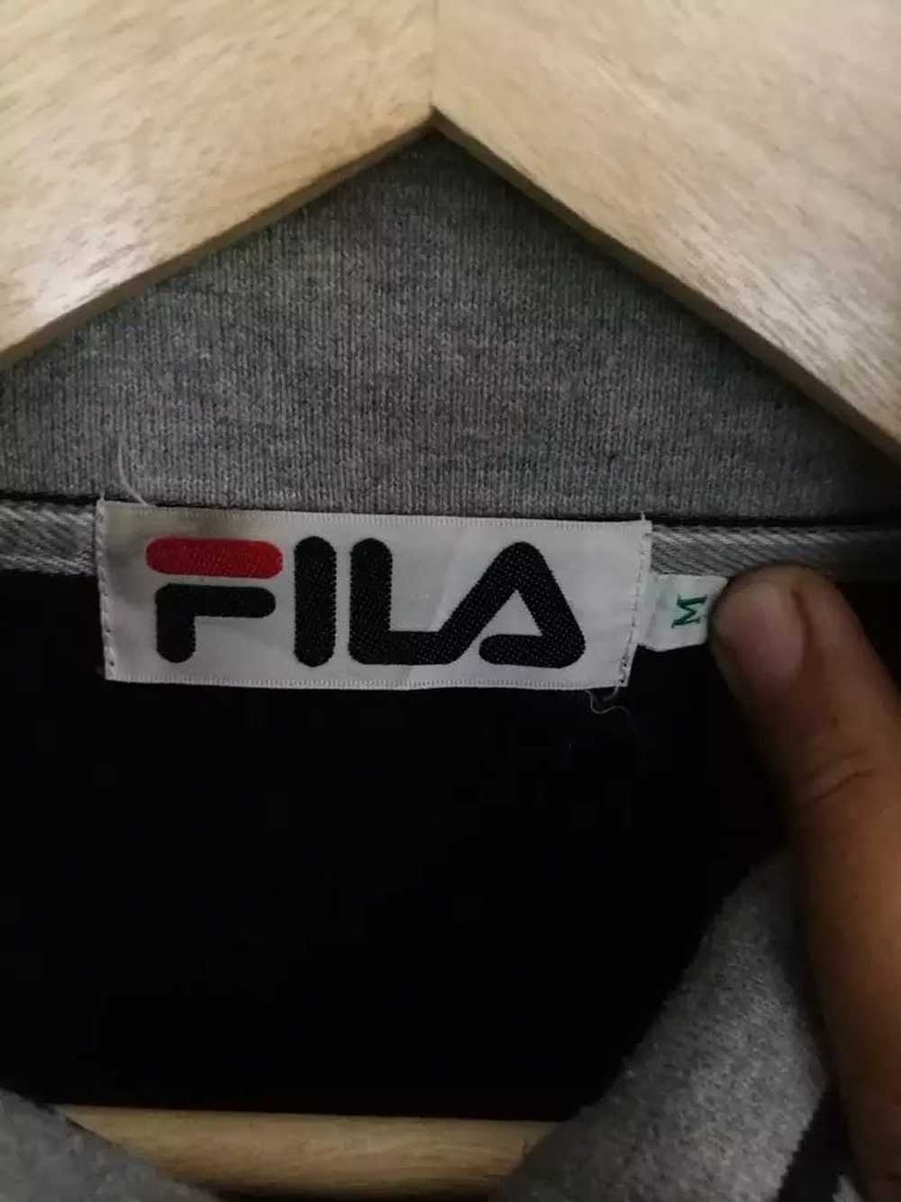 Fila × Vintage vintage Fila Sweatshirt Half Zippe… - image 4