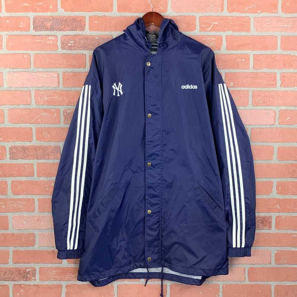 Rare!! NEW YORK YANKEES VTG ADIDAS Reversible JACKET BOYS ( 8) As Is Please  Read