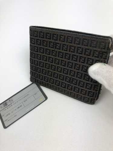 Fendi Fendi mini zucca leather bifold wallet