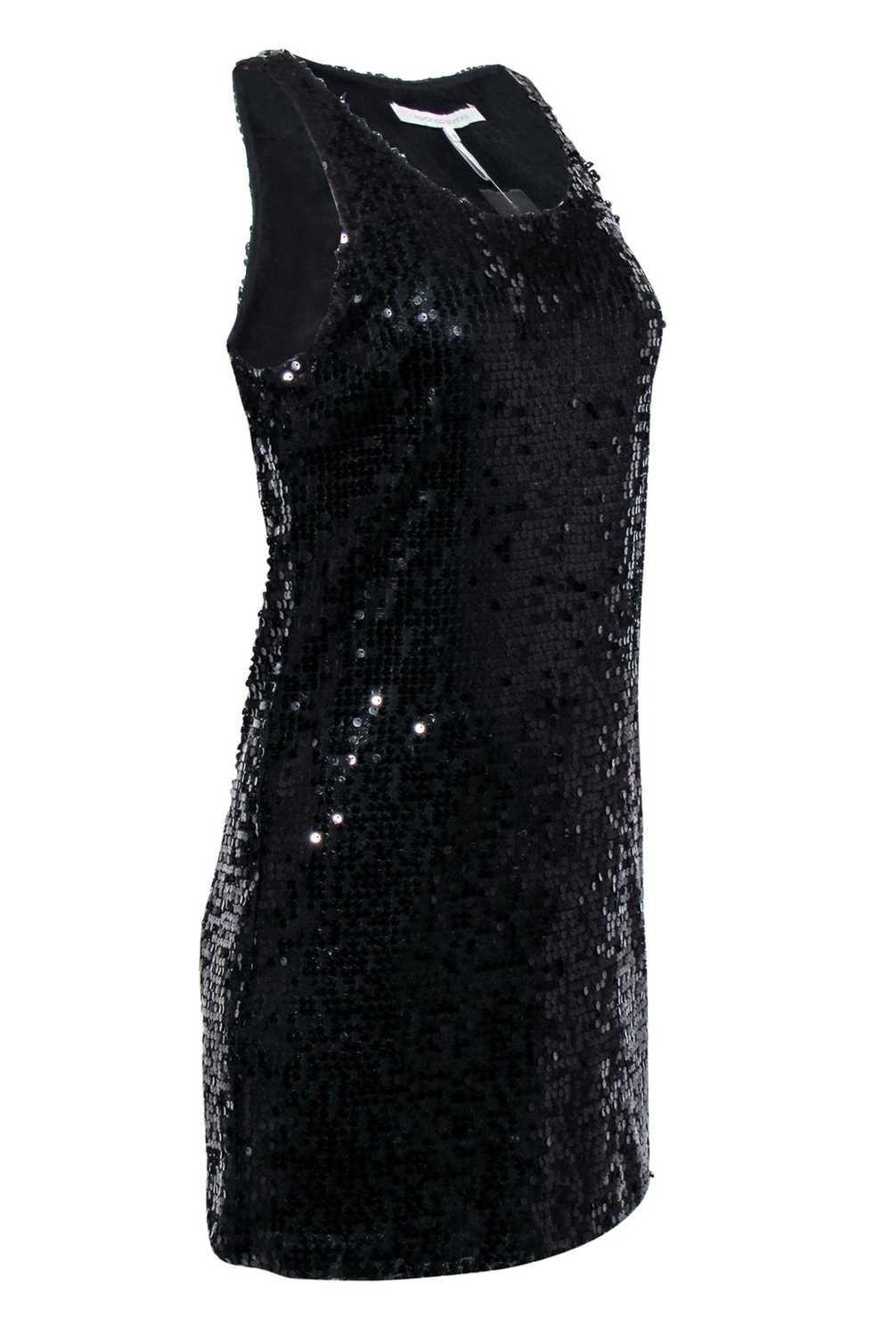 Rolando Santana - Black Sequin Sleeveless Mini Dr… - image 2