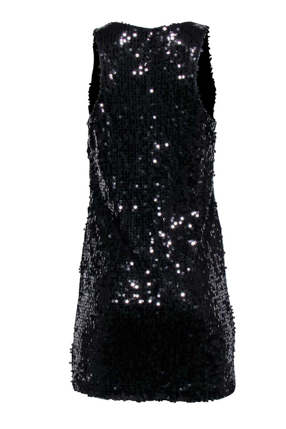 Rolando Santana - Black Sequin Sleeveless Mini Dr… - image 3