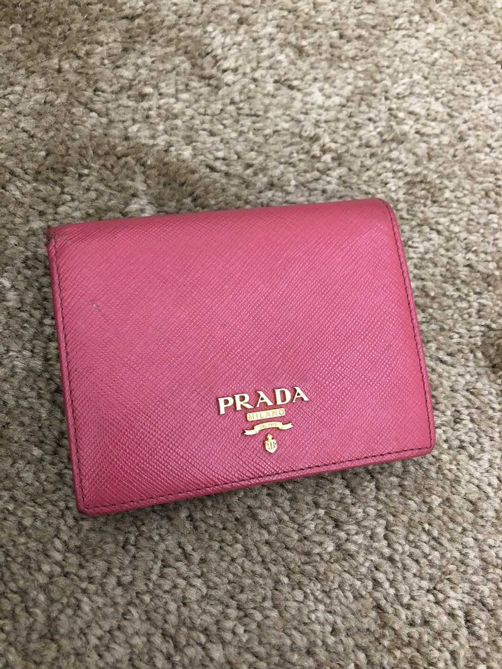 Prada Prada saffiano metal leather bifold wallet - image 1