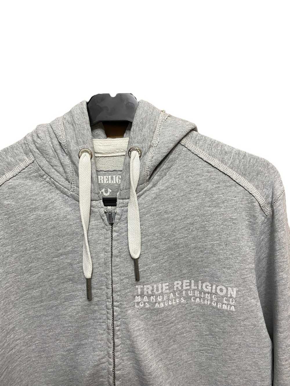 True Religion True Religion gray zip hoodie, size… - image 2