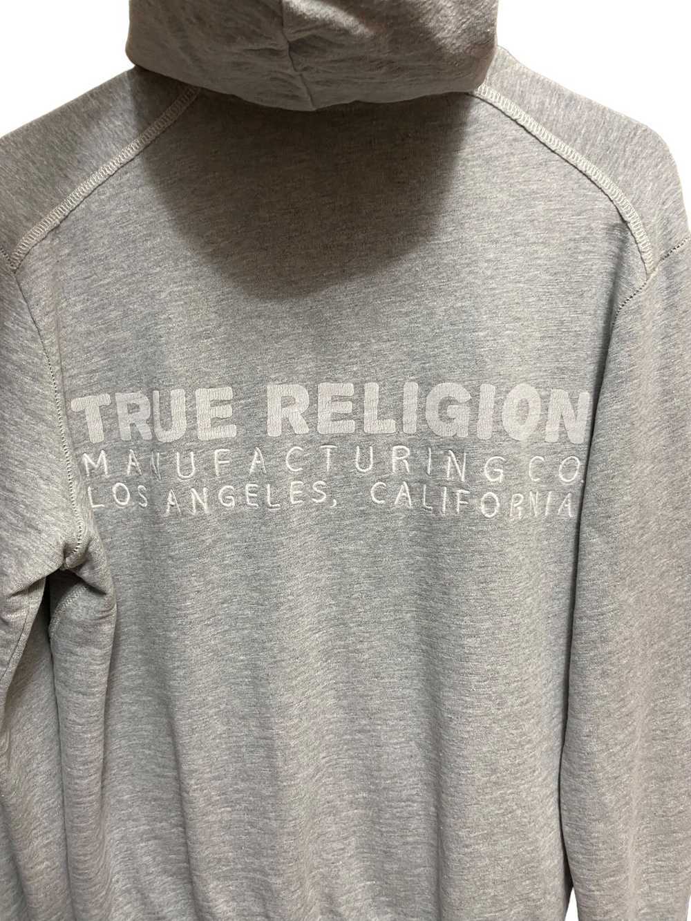 True Religion True Religion gray zip hoodie, size… - image 4