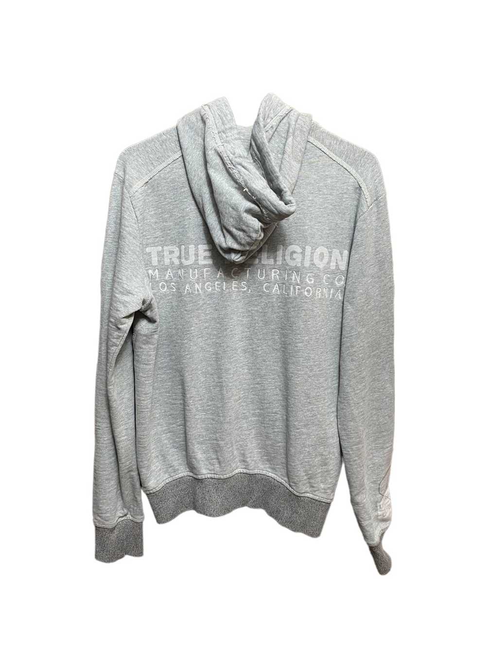 True Religion True Religion gray zip hoodie, size… - image 5