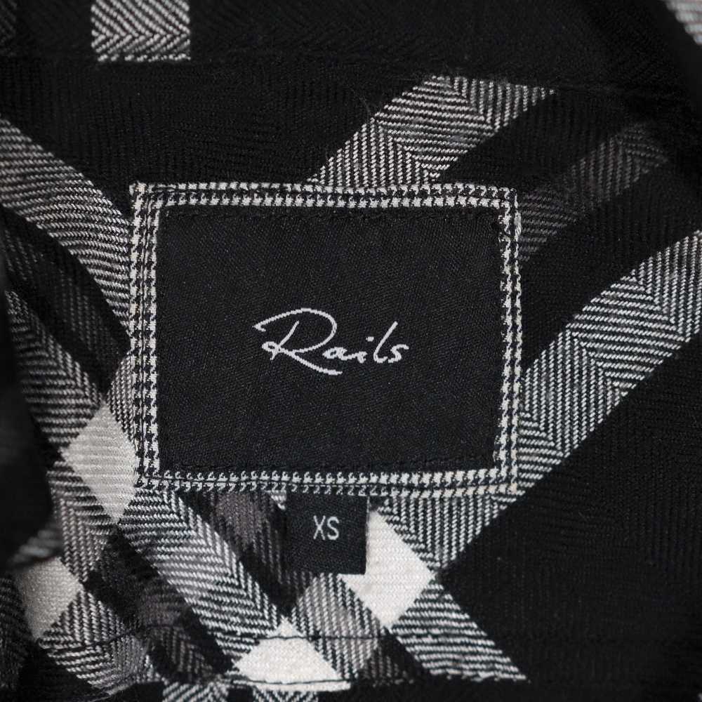 Rails Rails Hunter Rayon Collared Button Plaid Bl… - image 2
