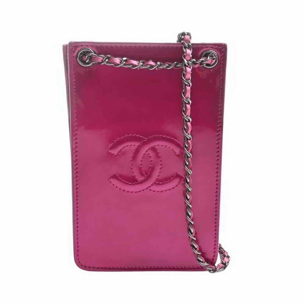 Chanel Enamel Coco Mark Chain Shoulder Bag Pochet… - image 2
