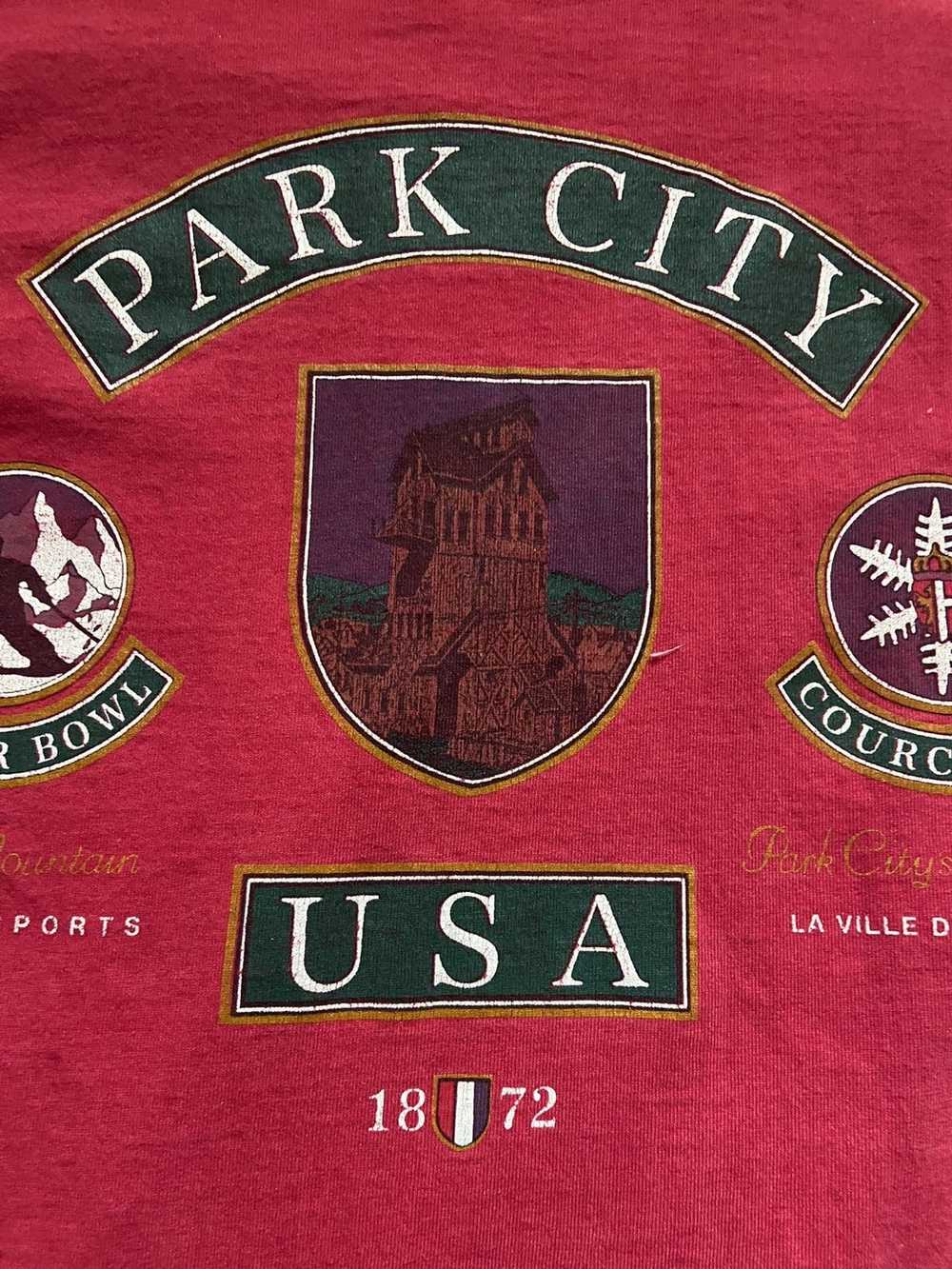 Authentic × Tee × Vintage Vintage park city USA l… - image 5