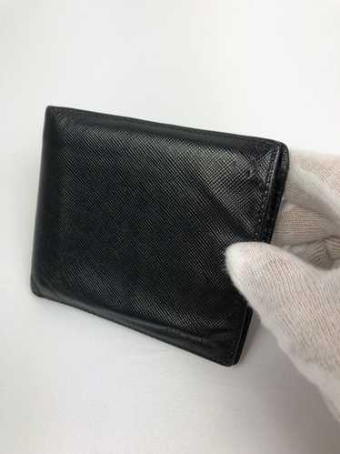 Prada Prada nero corner logo bifold wallet