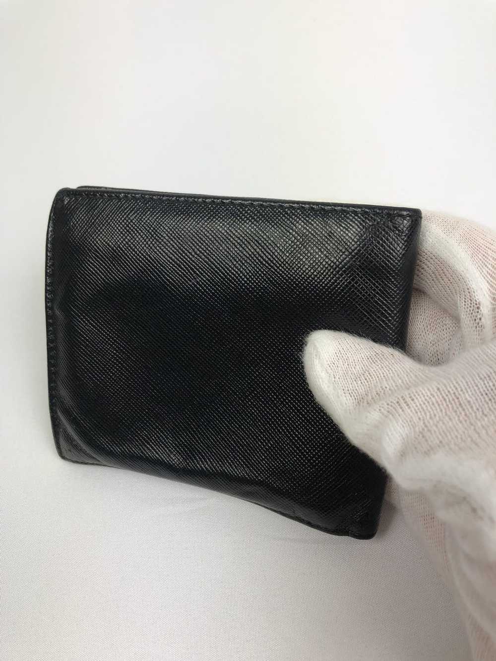 Prada Prada nero corner logo bifold wallet - image 2