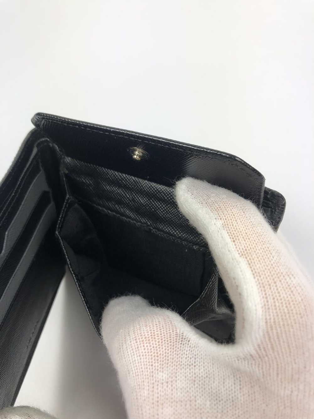 Prada Prada nero corner logo bifold wallet - image 4