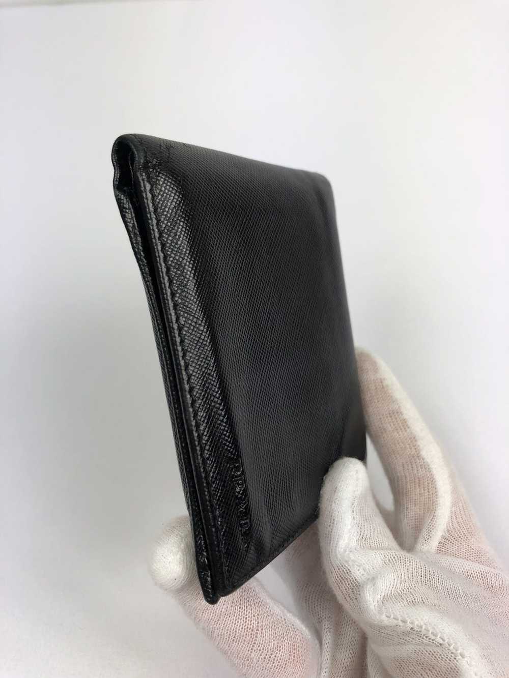 Prada Prada nero corner logo bifold wallet - image 6