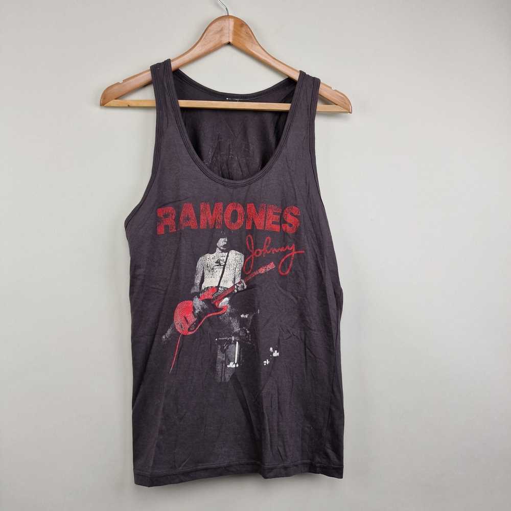 Band Tees × Rock Tees × Vintage 80s Ramones Tank … - image 1