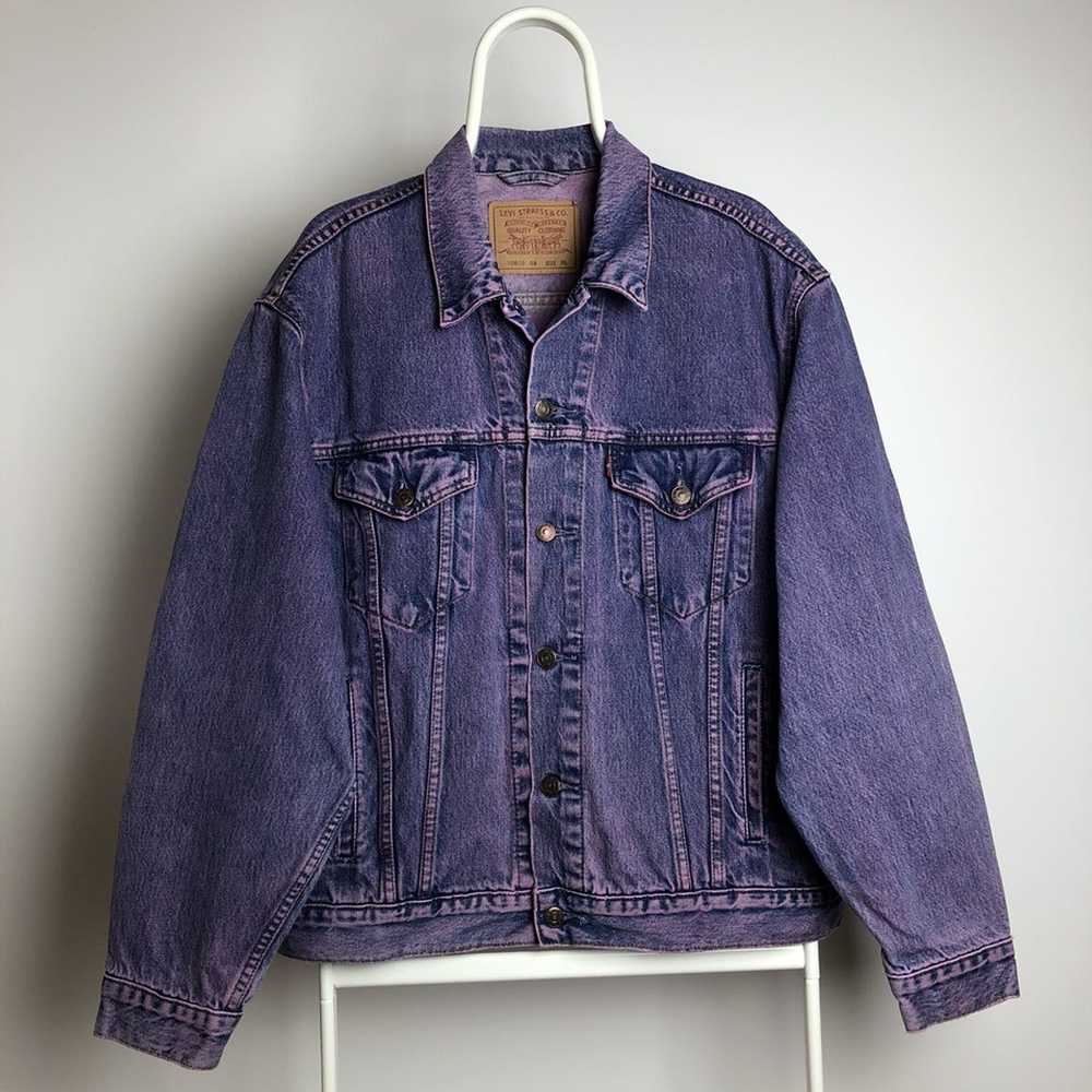 Levi's Levis strauss custom Purple jacket oversize - image 1