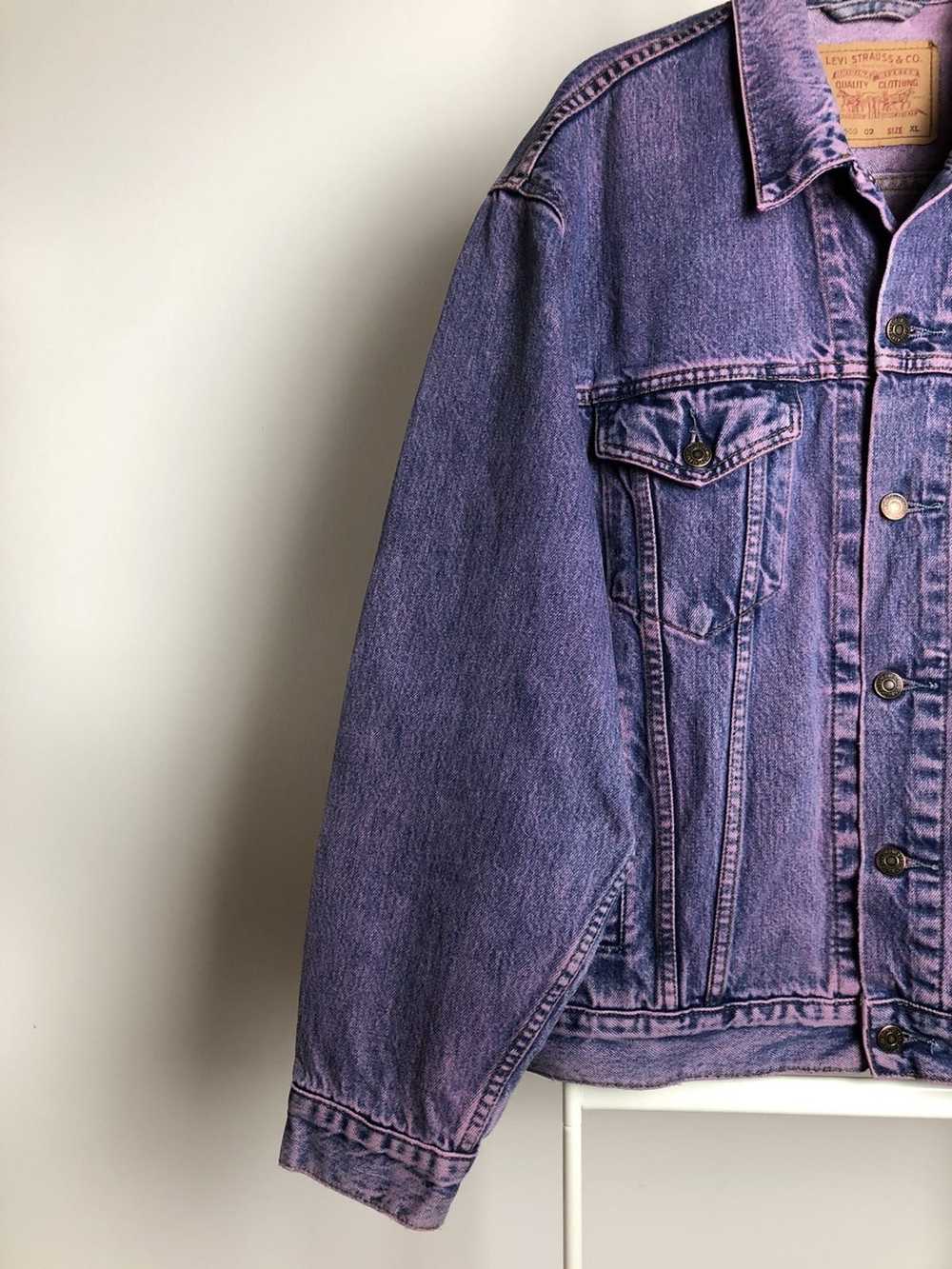 Levi's Levis strauss custom Purple jacket oversize - image 2